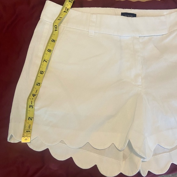 NWT Scallop Hem Shorts White JCrew Factory - Picture 9 of 13